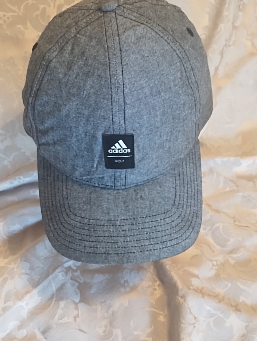 adidas Men’s Heather Gray Golf Cap with Logo Patch